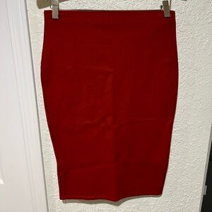 Zara women’s size medium red pencil skirt.
